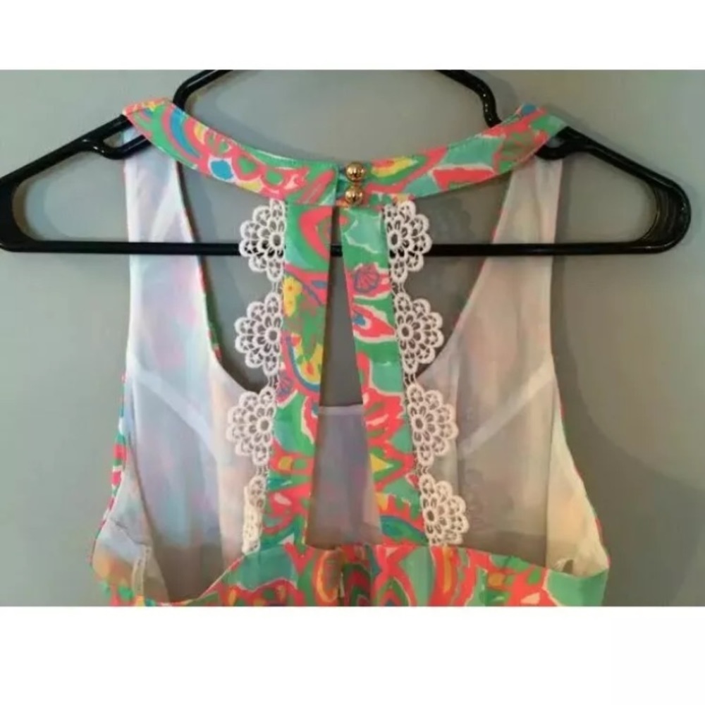LILLY PULITZER MultiColor Summer "Zo Dress" Size 4 - Picture 6 of 12
